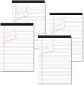 Legal Pads 4 Pack of Note Pads 6 x 9 Inch Notepad 21lb Thick Paper Legal Pad 30 Sheets Note Pad College Ruled Small Legal Pads 29 Lines Writing Pads for Writing, Sketching, and Note-Taking