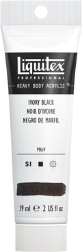 Liquitex Professional Heavy Body Acrylic Paint, 2-oz (59ml) Tube, Ivory Black