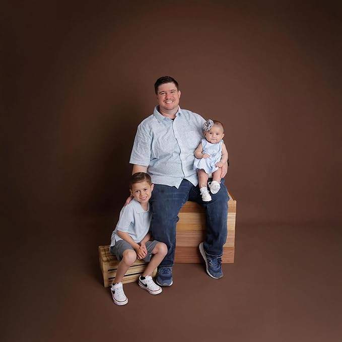 Kate Seamless Paper Backdrop for Photography, Party, Live Streaming, Brown Paper Roll (86''x32.8' Coco Brown)