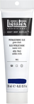 Liquitex Professional Heavy Body Acrylic Paint, 4.65-oz (138ml) Tube, Phthalocyanine Blue (Green Shade)