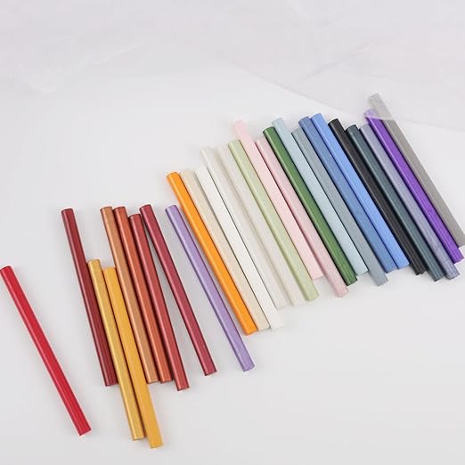 20pcs Glue Gun Wax Seal Sticks for Wedding Invitations, Envelope Letter Sealing (20, Baby Blue)