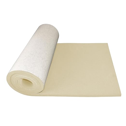 XCEL Foam Roll with Self Adhesive – Beige, 72" x 17" x 1/4" Closed Cell Foam Rubber Water Resistant Padding Sheet – Home, Marine, Garage, Auto Insulation & Cosplay (Beige, 72" x 17" x 1/4")