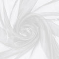 P Pothuiny Sheer Organza Fabric by The Yard, 10 Yards x 60 Inch Wide Bridal White Organza Tulle Fabric Roll Shiny Gauze Fashion Dress Sewing Craft for Wedding Party Decorations Backdrop