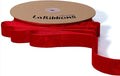 LaRibbons Thin Velvet Ribbon 1 Inch x 25 Yards, Red Velvet Ribbon for Christmas Tree, Gift Wrapping, Wreath Bow, Outdoor Decoration