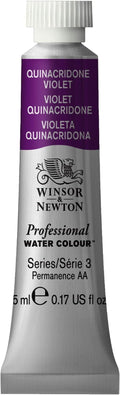 Winsor & Newton Professional Water Colour Paint, 0.17-oz Tube, Quinacridone Violet