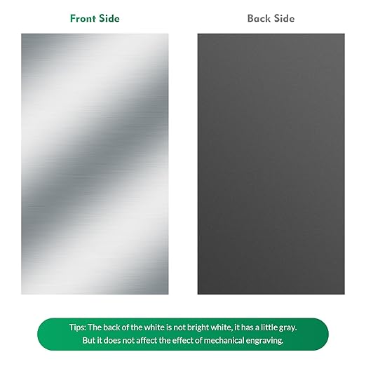 Engraving Blank ABS Double Color Plastic Sheet, 11.8x6.49x0.05 inch Materials Double Color Plastic Sheet for Interior Signs, Badges, DIY Carving Pack of 12 (Color 12)