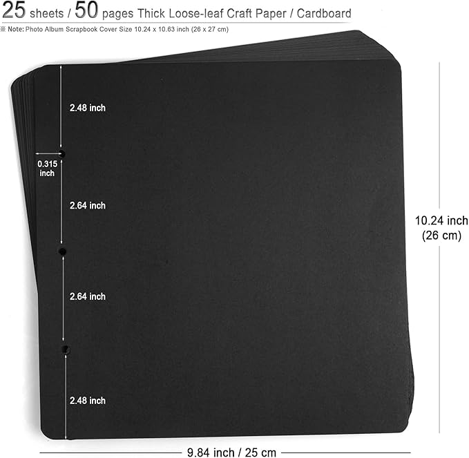 Photo Album DIY Scrapbook, 10x10 inch 50 Pages Vintage Leather Cover Three-Ring Binder Family Picture Booth Albums with 408pcs Self Adhesive Photos Corners for Memory Keep, Tree (Jasper Green)