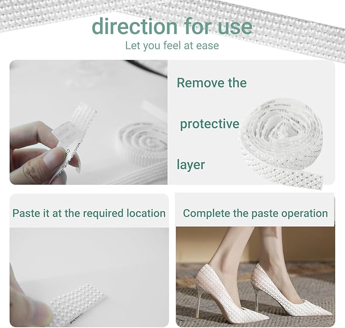 Pearl Ribbon Rhinestone Strips Pearls Stickers 6-Roll Pack Suitable for DIY Crafts