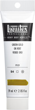 Liquitex Professional Heavy Body Acrylic Paint, 2-oz (59ml) Tube, Green Gold