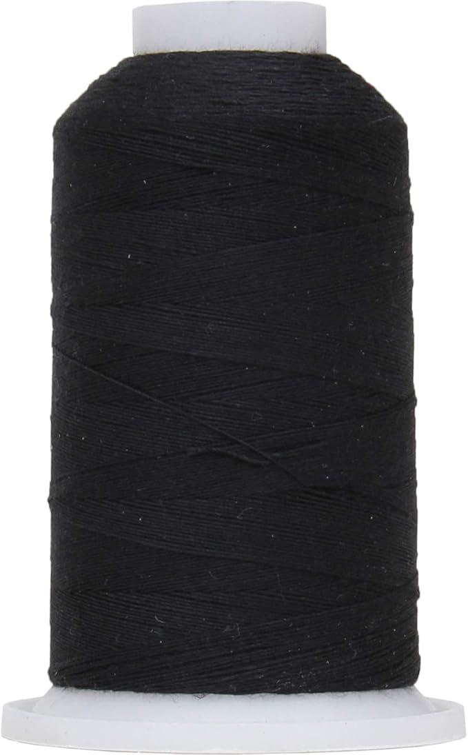 Threadart Polyester All-Purpose Sewing Thread - 600m - 50S/3 - Black