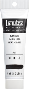 Liquitex Professional Heavy Body Acrylic Paint, 2-oz (59ml) Tube, Mars Black