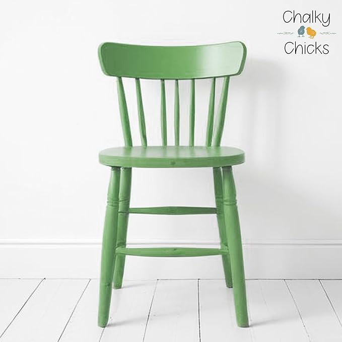 Chalky Chicks All-in-One Chalk Paint for Furniture or Cabinet - 32Fl Oz - Matte Finish Lime Ricki (Lime Green) for Metal, Wood Furniture Paint - No Sanding All-in-One for Home Decor & Crafts, USA Made