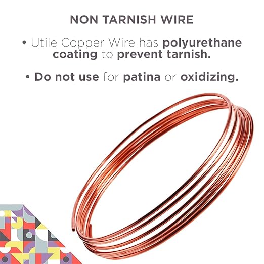 UTILE Bonsai Wire - Armature Aluminum Wire 80 ft 10 Gauge 3.2 mm Bonsai Training Wire, Tree Kit, Plant, Sculpting, Crafts, Bendable, Gardening, Beading and Jewelry Making (Copper)