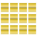 Laser Engraving Blank ABS Double Color Plastic Sheet, 11.8x6.49x0.05 inch Materials Double Color Plastic Sheet for Interior Signs, Badges, DIY Carving Pack of 12(Gold)