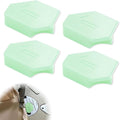 Pcmursal 4 Pieces Magnetic Seam Guide for Sewing Machine, Upgraded Multi-Purpose Tool Polygonal Magnetic Seam Guide with Scale, Sewing Supplies and Accessories (Green)
