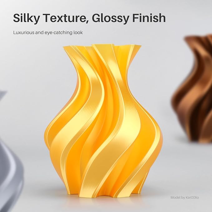 ELEGOO Silk PLA Filament 1.75mm Mint Green 1KG, Shiny 3D Printer Filament Dimensional Accuracy +/- 0.02mm, 1kg Spool(2.2lbs) Fits for Most FDM 3D Printers