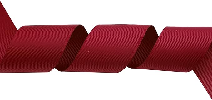 ITIsparkle 11/2" Inch Grosgrain Ribbon 25 Yards-Roll Set for Gift Wrapping Cake Decoration Party Favor Hair Braids Hair Bow Baby Shower Decoration Floral Arrangement Craft Supplies, Wine 275#