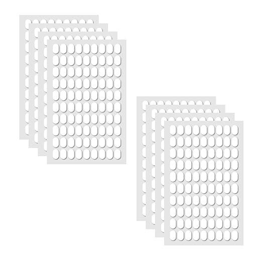 720 Pcs Sticky Tack Poster Stickers, Double Sided Sticky Round Clear Stickers, No Trace Poster Adhesive Putty Removable Waterproof Adhesive Dots for Festival Decoration Sticky Dot (0.31" X 0.51")