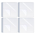 80PCS Premium Double Sided Mounting Squares Clear Tape,Heavy Duty Adhesive Pads for Pictures,Poster Hanging Strips - Strong Sticky Tack,Waterproof Adhesive for Shower,Wall Patch,Sticky Pads