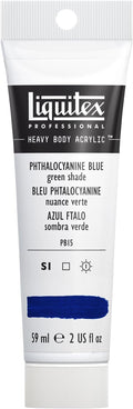 Liquitex Professional Heavy Body Acrylic Paint, 2-oz (59ml) Tube, Phthalocyanine Blue (Green Shade)