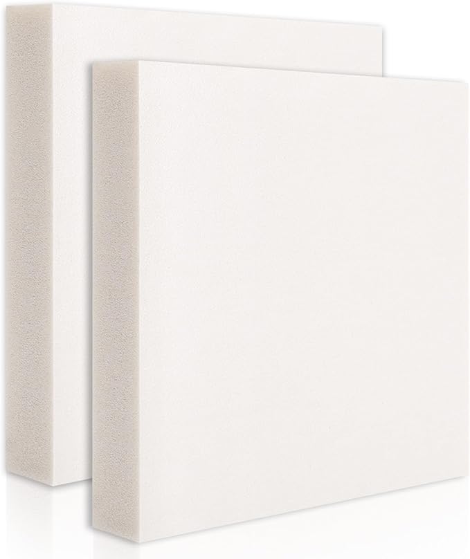 Gvereld High Density XPS Foam Board, 2 Pack 11.7x11.7X 2in Polystyrene Craft Foam Sheets, Rigid and Easy to Shape,DIY Modeling Art Projects, Party Decoration, Cosplay Prop Production, Heat Insulation