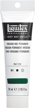 Liquitex Professional Heavy Body Acrylic Paint, 2-oz (59ml) Tube, Viridian Hue Permanent