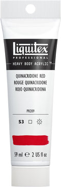 Liquitex Professional Heavy Body Acrylic Paint, 2-oz (59ml) Tube, Quinacridone Red