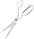 10" Sewing Scissors,Heavy Duty Tailor Scissors Shears for Fabric,Leather,Raw Materials,Dressingmaking,Altering-Professional Upholstery Shears for Dressmakers Students Office Crafting
