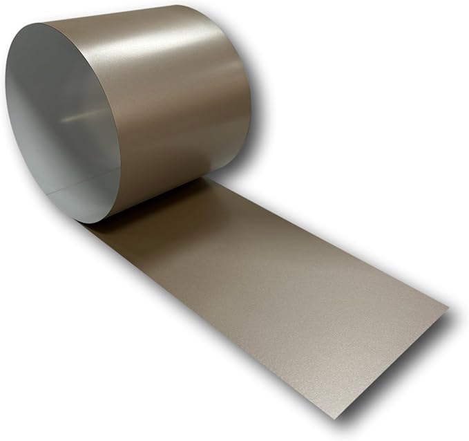 Eagle 1-24 Gauge KYNAR 500 Sheet Metal Flashing Rolls-10 FT Long-Heavy Duty-Commercial Grade-Roofing Flashing, Fascia Cover, Coping Cap-Multiple Sizes (30" x 10 FT, Champagne)