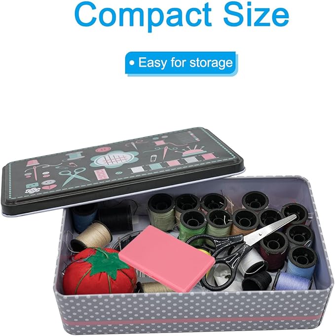 PATIKIL Magnetic Needle Storage Case, Plastic Portable Sewing Pin Keeper Needle Organizer Box Container for Embroidery Knitting Stitching, Pink