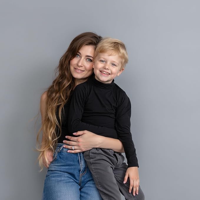 Kate Seamless Paper Backdrop for Photography Light Gray Photo Backdrop Paper (53''x16.4' Pursuit Grey)