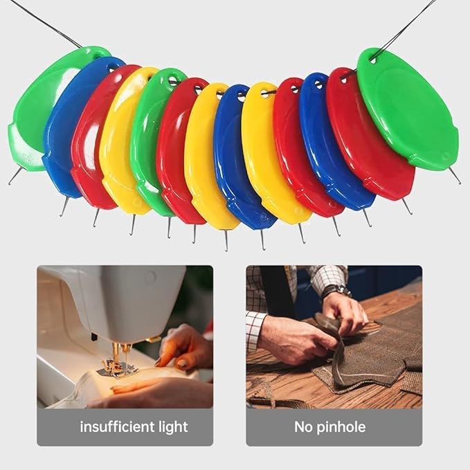 Sewing Machine Needle Threader,2024 New Plastic Needle Threaders,Simple Needle Threader Tool for Hand Sewing,Simple Quick Sewing Machine Needle Threader (Random Color) (10 PCS)