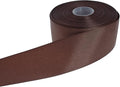 Solid Grosgrain Ribbon 25 Yard Each Roll 100% Polyester Woven Edge (1/1-2", Coffee)