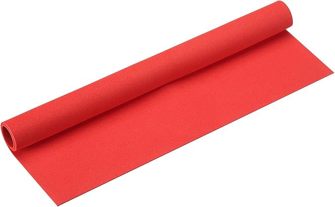 MECCANIXITY Foam Sheets Crafts 19x19 Inch 1mm EVA Craft Foam Paper Foam Sheets for Crafts Projects DIY Cosplay Modeling, Red