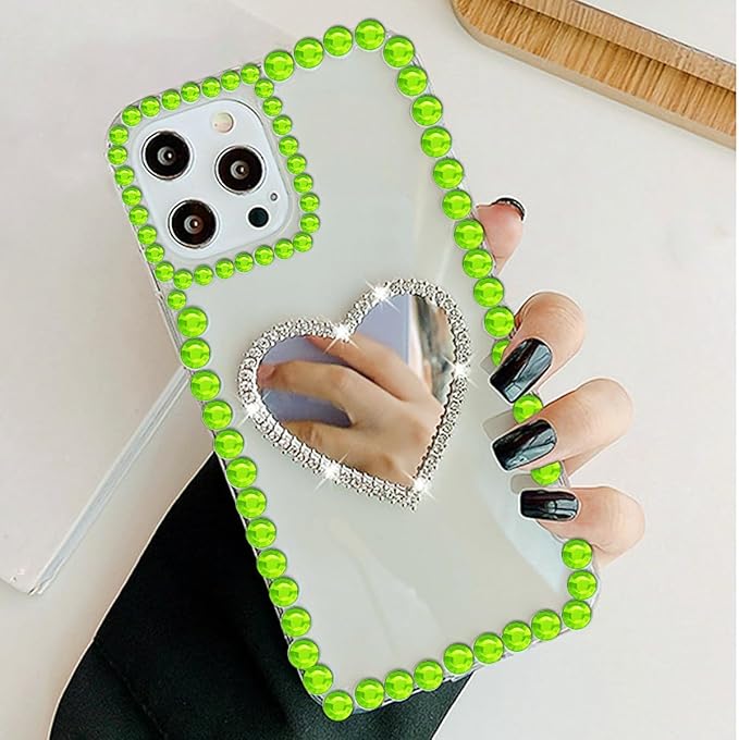 3090 Pcs 4 Sheets Rhinestone Stickers 3/4/5/6 mm Self Adhesive Craft Rhinestones Gems for Face Eyes Makeup Hair Body (Green-3/4/5/6mm)