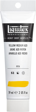 Liquitex Professional Heavy Body Acrylic Paint, 2-oz (59ml) Tube, Yellow Medium Azo