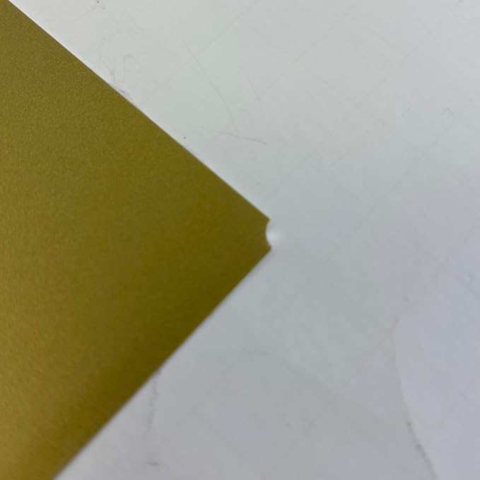Blank Metal Plates for Laser Engraving - 4 Pack | Aluminum Sheets 0.020" Thick | CO2, Diode, Fiber Laser Compatible | Multiple Sizes & Colors (Gold (engraves black), 1x6.25 inch)