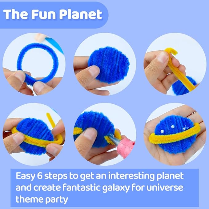 Eppingwin 200pcs Pipe Cleaners, Pink Pipe Cleaners Craft Supplies,Chenille Stems for DIY Arts Crafts Project (Pink)
