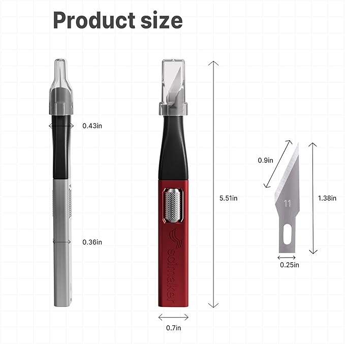 5 PCS Exacto Knife,Hidden Blade Design at The End,Comes with 5 Spare High Qualiry Carbon Steel Exacto Knife Blades. Craft Knife for Crafting, Arts,Modeling,Scrapbooking,Stencil,DIY Projects.5 Color
