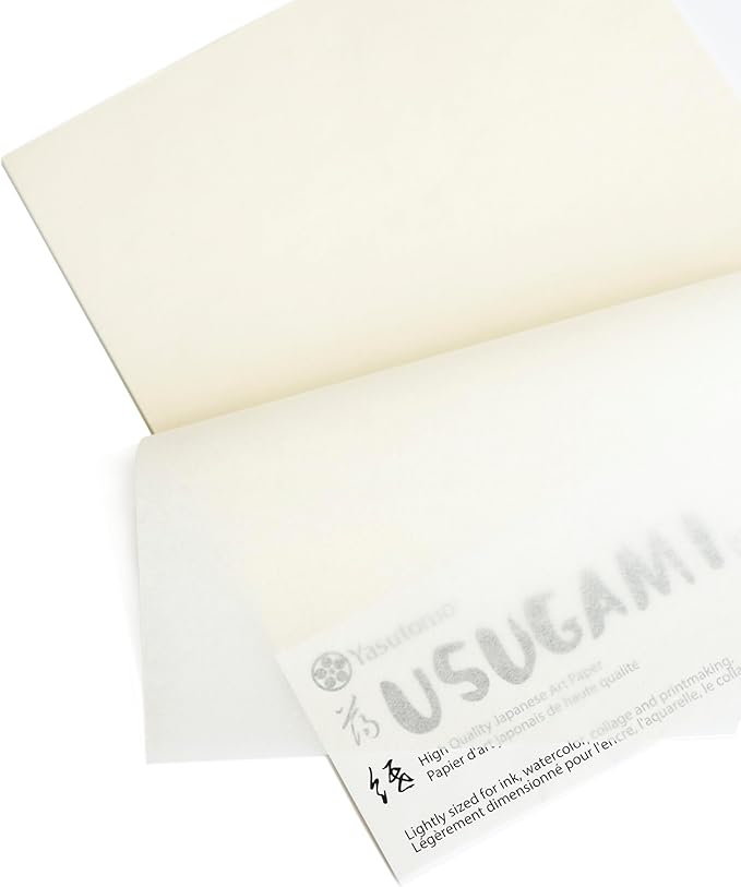 Yasutomo Usugami Paper, Size 8 1/2" x 11", 30 Sheets, Arts and Crafts Supplies