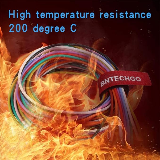 BNTECHGO 18 Gauge Silicone Wire Kit 10 Color Each 10 ft Flexible 18 AWG Stranded Tinned Copper Wire
