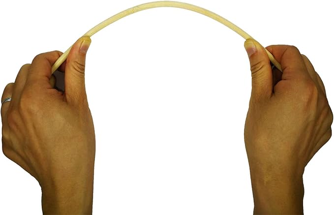 12 Inch Long and 16 Inch Long Natural Blank Round Unfinished Bamboo Dowel Rods Craft Sticks Craft Projects,60 Pieces(0.24 Inch Diameter)
