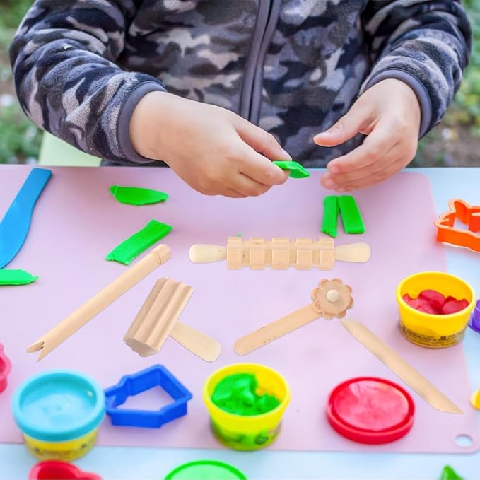 Small Wooden Rollers Mini Wooden Rolling Pin for Wood, Clay, and Dough Crafts for Christmas and Birthday Celebrations