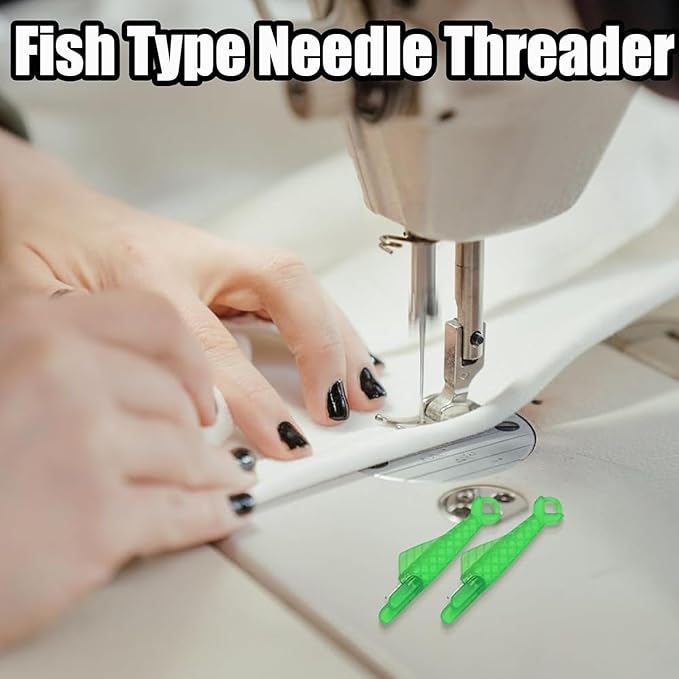 10 Pcs Fish Mouth Sewing Machine Needle Threader,2024 New Upgraded Automatic Sewing Needle Threader,Simple Needle Threader Tool,Quick Sewing Machine Cycle Simple Needle Threader Tool (Pink)