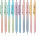 FIOVER 10pcs Gel Pens Black Ink Medium Point 0.7mm Pens Smooth Writing High-End Series Cute Ballpoint for Journaling Note Taking, Office School Supplies Gifts for Women and Men
