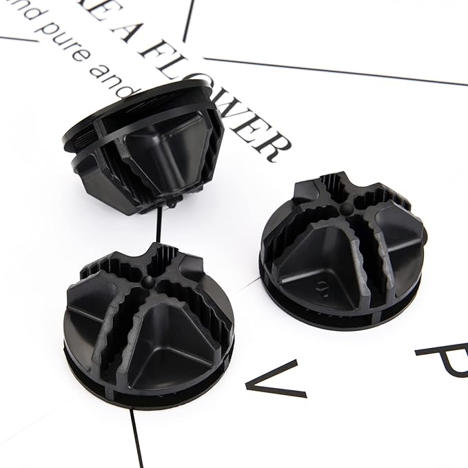 48 Pieces Cube Connectors Plastic Storage Wire Cube Organizer ABS Connectors for Modular Closet Storage Organizer and Wire Shelf (Black)