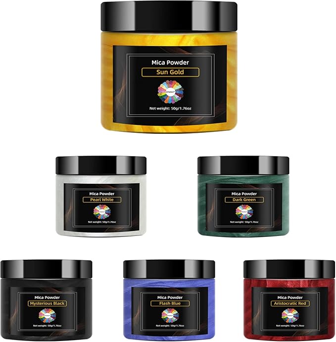 Sun Gold Mica Powder, Natural Shimmer Mica Powder for Epoxy Resin/Candle/Soap/Lip Gloss/Slime/Bath Bombs/Quicksand.Car Paint pigments.Candle Dye,Soap Making Dye,Resin dye.(50g/1.7oz)