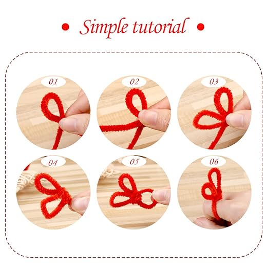 200 PCS Pipe Cleaners, Christmas Craft Pipe Cleaners, Pipe Cleaners Chenille Stems, Pipe Cleaners Bulk, Art Pipe Cleaners for Creative Christmas Decoration Supplies (Red+Green+White)