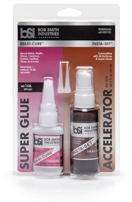Bob Smith Industries BSI-157H Maxi Cure/Insta-Set Combo Pack (3 oz. Combined),Clear