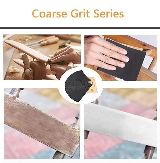 30Pcs 9 x 3.6 Inchs 240 Grit Wet and Dry Handmade Universal Sanding Sheets, Suitable for Woodworking Furniture/Automobiles/Metal/Lacquer Polishing Sandpaper